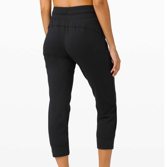 Lululemon 4 Womens Ready to Rulu Jogger Crop Length Washed Black *flaw - Picture 1 of 10